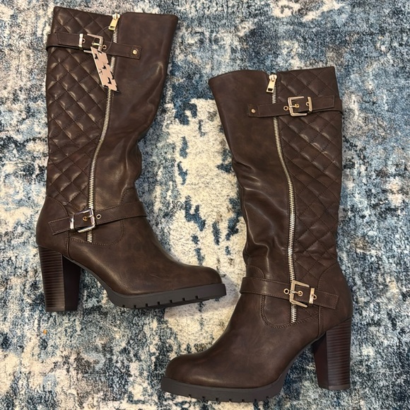 Coffee Brown Boots - Picture 1 of 9